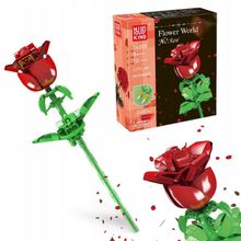 Product image of Mould King Rose Artificial Flower ასაწყობი ყვავილი