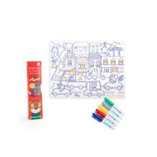 Product image of Moulin Roty Les Popipop სილიკონის საღებავების სეტი, 5 ფანქარი