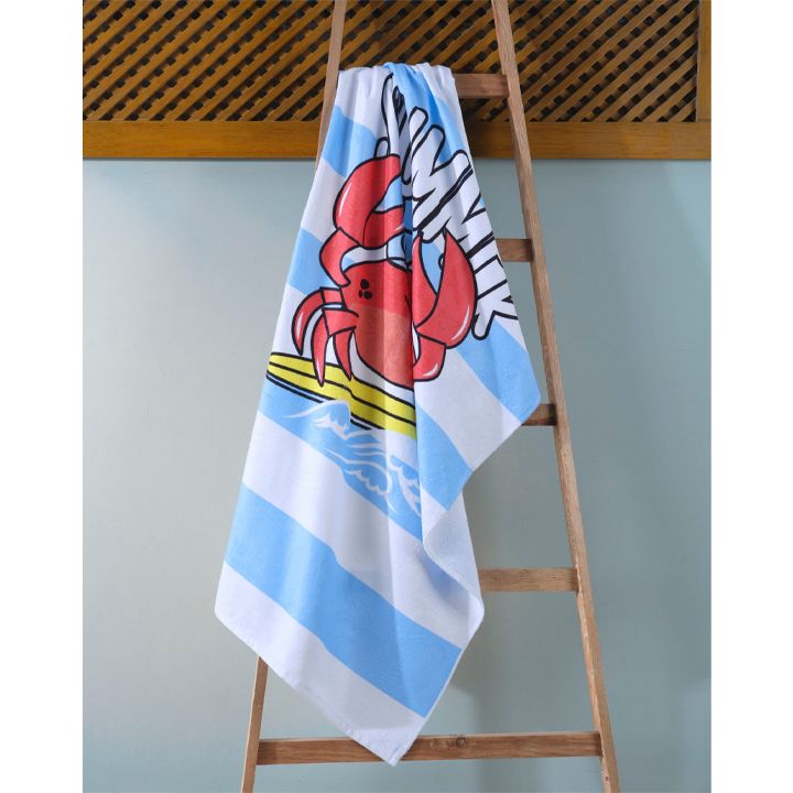 manamo-kids-beach-towel-summer-crab-multi-pirsakhotsi
