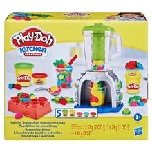 Product image of პლასტელინი სმუზის ბლენდერი Play-Doh Swirlin’ Smoothies Toy Blender Playset
