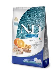 Product image of N&D ვირთევზა, იფქლი, შვრია & ფორთოხალი ზრდასრული მინი ჯიში 800გრ