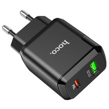 Product image of HOCO N5 Favor dual port PD20W+QC3.0 charger(EU) Black