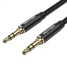 Product image of VENTION BAWBJ Cotton Braided 3.5mm Male to Male Audio Cable 5M Black Aluminum Alloy Type აუდიო დამაკავშირებელი კაბელი