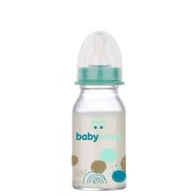 Product image of Baby Nova მინის სტანდარტული საკვები ბოთლი სილიკონის საწოვარით - 125 მლ