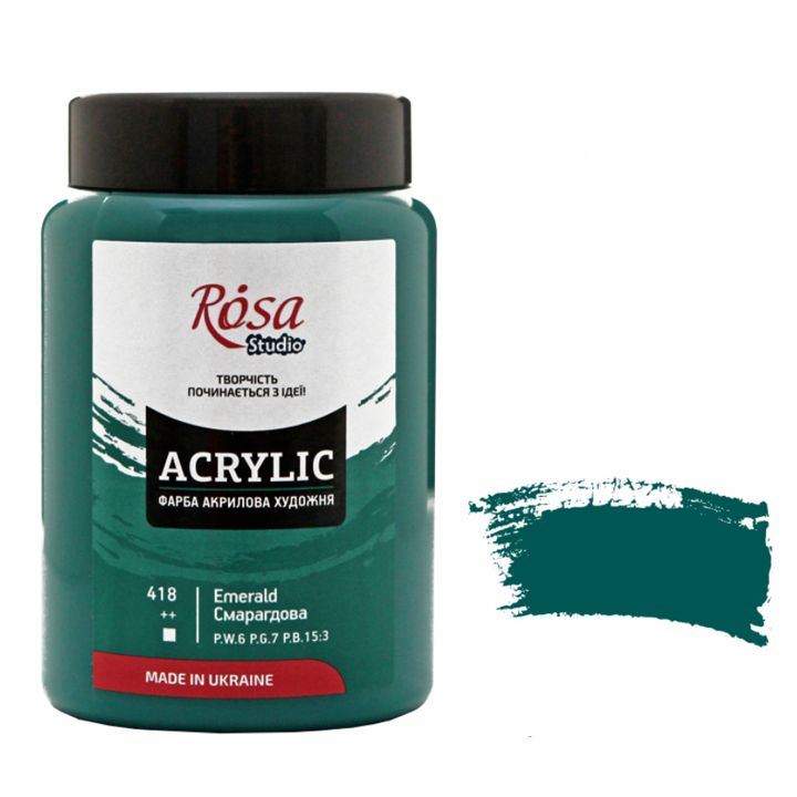 rosa-studio-emerald-green-400ml-akrilis-saghebavi