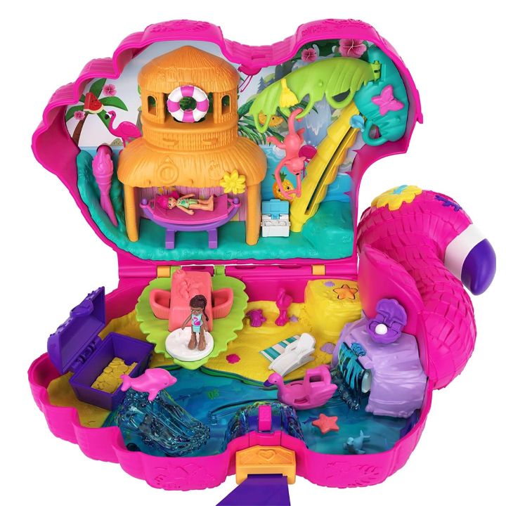 mattel-polly-pocket-flamingo-party-playset-satamasho-figurebi-photo-4