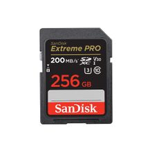 Product image of SanDisk 256GB Extreme PRO SD/XC UHS-I Card 200MB/S V30/4K Class 10 SDSDXXD-256G-GN4IN SD ბარათი