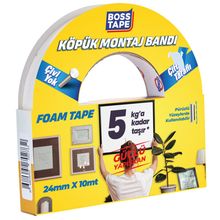 Product image of Boss Tape ორმხრივი წებოვანი ლენტი 24მმх10მ