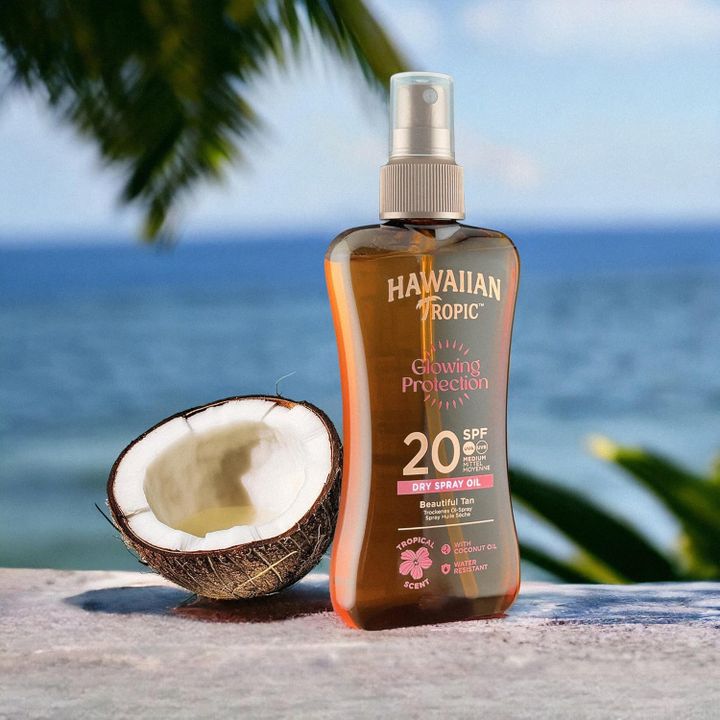 hawaiian-tropic-glowing-dry-oil-gel-spf-20-200ml-mzisgan-damtsavi-mshrali-zeti-gelis-konsistentsiit-photo-2