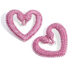 Product image of Swarovski Heart Shaped Pink Clip-on Earrings კლიპსის საყურე