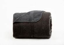 Product image of ნაქსოვი გადასაფარებელი - VENA WELSOFT / SHERPA DOUBLE-SIDED KNITTED BLANKET 150X220 CM GREY