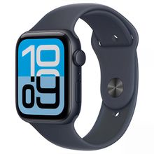 Product image of Apple Watch SE 3 GPS Midnight 44mm Midnight Aluminium Case with Midnight Sport Band M/L სმარტ საათი