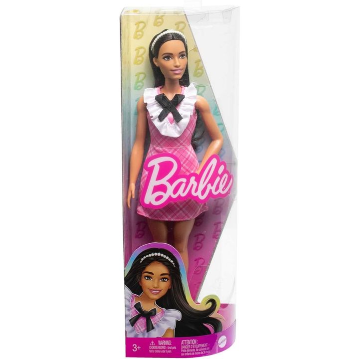 mattel-hjt06-barbie-fashionistas-doll-pink-plaid-barbis-tojina-photo-3