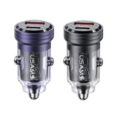 Product image of USAMS C35 45W მანქანის დამტენი Type-C და USB პორტით
