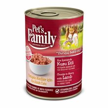 Product image of PetsFamily კატის სველი საკვები ბატკნის ხორცით 400 გრ