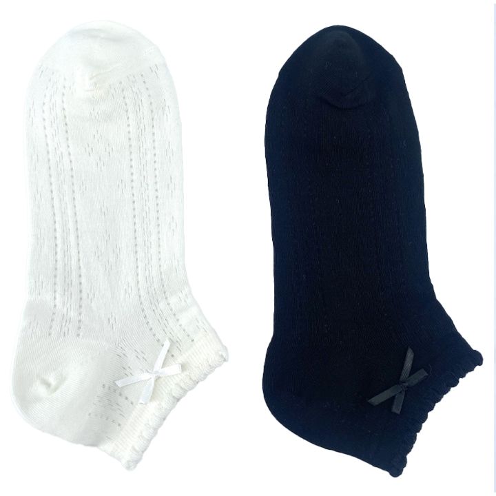 miniso-bowknot-womens-ankle-socks-2ts-qalis-tsinda