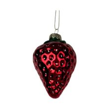 Product image of Christmas Vegetables & Fruits Collection Glass Strawberry Pendant ნაძვის ხის სათამაშო