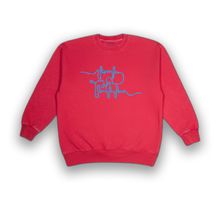 Product image of სვიტერი - იცხოვრე შენი ცხოვრებით - ბამბა, Acid-Washed  - ვარდისფერი - ცისფერი