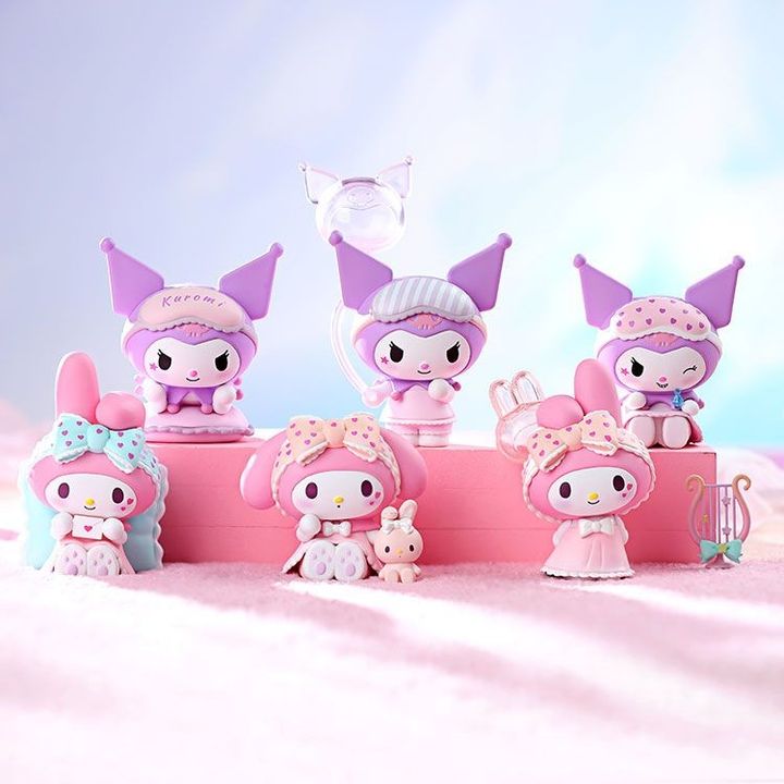 sanrio-characters-pajamas-sweetheart-blind-box-figure-model-quti-siurprizi