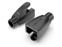 Product image of VENTION IODB0-50 RJ45 Strain Relief Boots Black PVC Type 50 Pack კონექტორის დამცავი ბუდე