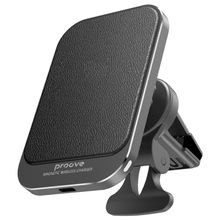 Product image of Proove Wireless Charging Car Holder Square Magnetic Pro 15W metal gray მანქანის უსადენო დამტენი