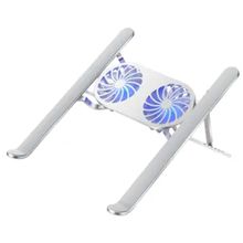 Product image of WIWU S400PRO 2 IN 1 laptop stand with fan silver ნოუთბუქის სადგამი