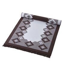 Product image of ხალიჩა -  SQUARE ACRYLIC FRINGED RUG 120X180 CM LIGHT BROWN
