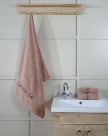 Product image of პირსახოცი - ELAIN EMBROIDERED BATH TOWEL BLUSH 75x150