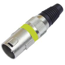 Product image of OMNITRONIC XLR plug 3pin ye კაბელის შემაერთებელი