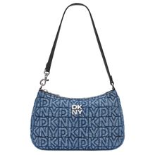 Product image of DKNY JENNY DENIM LOGO SHOULDER BAG გადასაკიდი ჩანთა