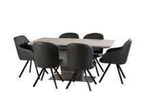 Product image of COMFORT ROOM გრანიტის გასაშლელი მაგიდა 160*90-ზე და 6 სკამი