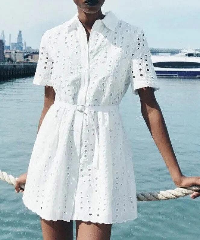 zara-short-dress-with-cutwork-emboidery-kaba-photo-2