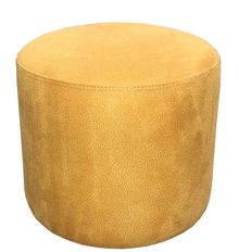 Product image of პუფი მრგვალი ალკანტარა ყვითელი