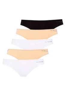 Product image of U.S. Polo Assn. 67005 ქალის ტრუსი 5 ცალი (შავი, კრემისფერი, თეთრი, კრემისფერი, თეთრი)