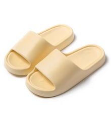 Product image of ქალის ჩუსტი(38-39)/Womens Macaron Color Bread-Shape Bathroom Slippers(Yellow,38-39)