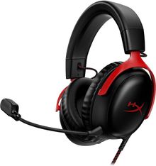 Product image of Headphone/ HP/ HyperX Cloud III – Wired Gaming Headset, PC, PS5, Xbox Series X|S Black/Red (727A9AA)