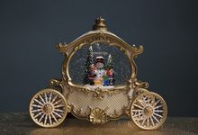 Product image of საახლწლო ეტლი 26*11*20სმ ოქროსფერი/მუსიკალური/განათებით (საახალწლო)