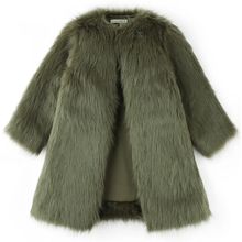 Product image of Velvet&Vivid Gingersnaps Coat In Fringed Poly Fur ბეწვის პალტო