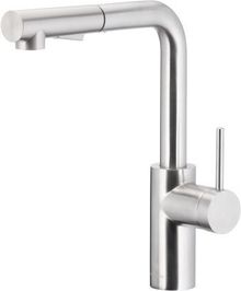 Product image of KFA DUERO BASIC INOX სამზარეულოს ონკანი გამოსაწევი თავით