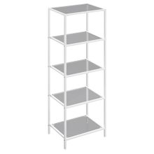 Product image of SONGMICS, მინის თარო, 5 იარუსიანი, თეთრი, 40 x 30 x 124.5 სმ