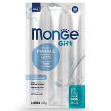 Product image of MONGE GIFT Dog Sticks Puppy and Junior Pork with milk 45X28 ძაღლის საკვები