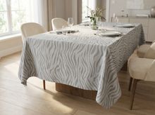 Product image of ZEBRA JACQUARD TABLECLOTH 140x250 MINK მაგიდის გადასაფარებელი