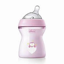 Product image of Chicco პლასტიკის ბოთლი სილიკონის თავით 250მლ 2+