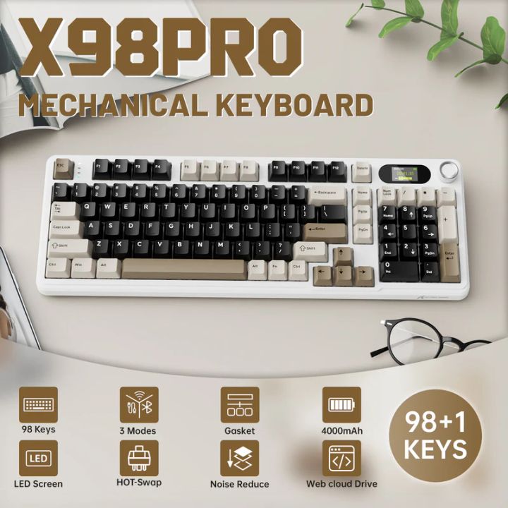 attack-shark-keyboard-mechanical-x98-pro-1khz-gaming-klaviatura-photo-2