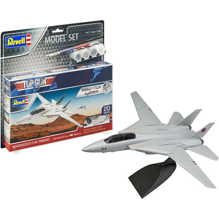 Revell F-14 A Tomcat Top Gun – Maquette 1/48 à Coller Et Peindre, 96 Pièces, Niveau Confirmé – Reproduction Officielle Du Film Maverick