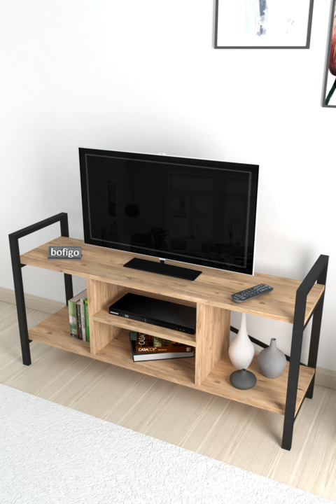 comfo-televizoris-magida-metalis-karkasit-da-fichvis-faqturit-photo-2