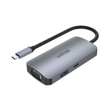 Product image of UNITEK D1051A 5-in-1 USB-C Hub with MST Grey USB ჰაბი