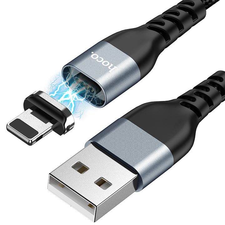 hoco-cable-u96-traveller-magnetic-charging-data-cable-for-lightningblack-photo-2