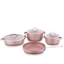 Product image of Korkmaz A2619 Linea 7 pcs Cookware Set- Rosagold