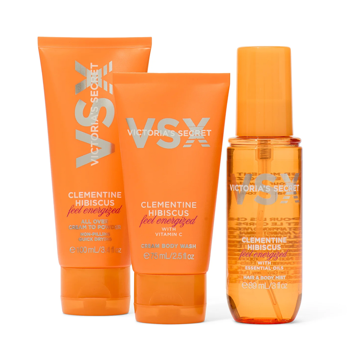 victorias-secret-clementine-hibiscus-3-piece-travel-set-samgzavro-nakrebi-photo-2